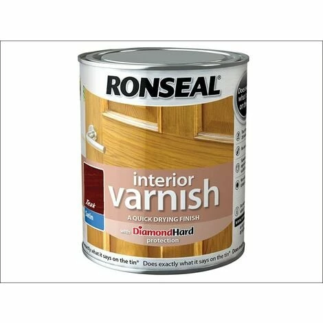RONSEAL Interior Varnish Quick Dry Satin Teak 750ml RSLIVSTE750 3 RONSEAL Interior Varnish Quick Dry Satin Teak 750ml RSLIVSTE750