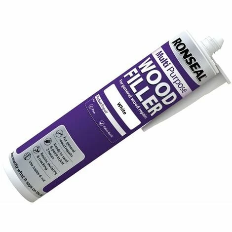 RONSEAL Multi Purpose Wood Filler Cartridge White 310ml RSLMPWFW310 3 RONSEAL Multi Purpose Wood Filler Cartridge White 310ml RSLMPWFW310