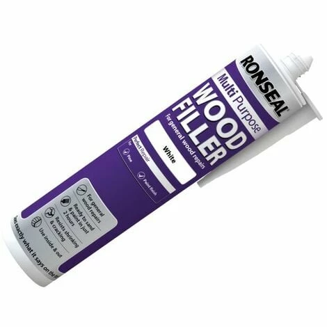 RONSEAL Multi Purpose Wood Filler Cartridge White 310ml RSLMPWFW310 4 RONSEAL Multi Purpose Wood Filler Cartridge White 310ml RSLMPWFW310 - Image 2