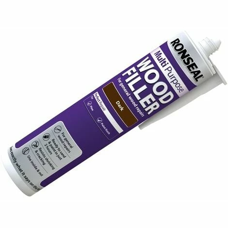 RONSEAL Multi Purpose Wood Filler Cartridge Dark 310ml RSLMPWFD310 3 RONSEAL Multi Purpose Wood Filler Cartridge Dark 310ml RSLMPWFD310