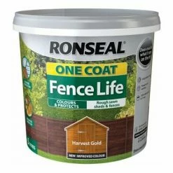 RONSEAL One Coat Fence Life Harvest Gold 5 Litre RSLOCFLHG5L