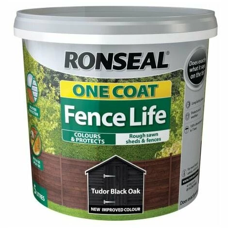 RONSEAL One Coat Fence Life Tudor Black Oak 5 Litre RSLOCFLTBO5L 3 RONSEAL One Coat Fence Life Tudor Black Oak 5 Litre RSLOCFLTBO5L