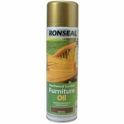 RONSEAL Hardwood Garden Furniture Oil Natural Clear Aerosol 500ml RSLHFONCAE