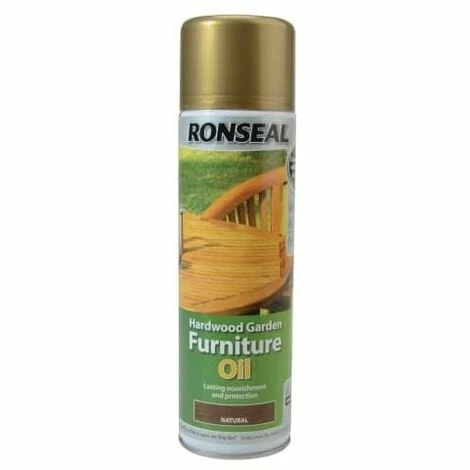 RONSEAL Hardwood Garden Furniture Oil Natural Clear Aerosol 500ml RSLHFONCAE 4 RONSEAL Hardwood Garden Furniture Oil Natural Clear Aerosol 500ml RSLHFONCAE - Image 2