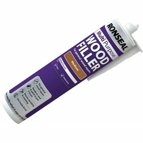 RONSEAL Multi Purpose Wood Filler Cartridge Medium 310ml RSLMPWFM310 3 RONSEAL Multi Purpose Wood Filler Cartridge Medium 310ml RSLMPWFM310