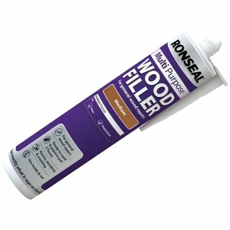 RONSEAL Multi Purpose Wood Filler Cartridge Medium 310ml RSLMPWFM310 4 RONSEAL Multi Purpose Wood Filler Cartridge Medium 310ml RSLMPWFM310 - Image 2