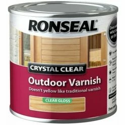 RONSEAL Crystal Clear Outdoor Varnish Matt 250ml RSLCCODVM250