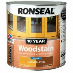 RONSEAL 10 Year Woodstain Natural Pine 750ml RSL10WSNP750