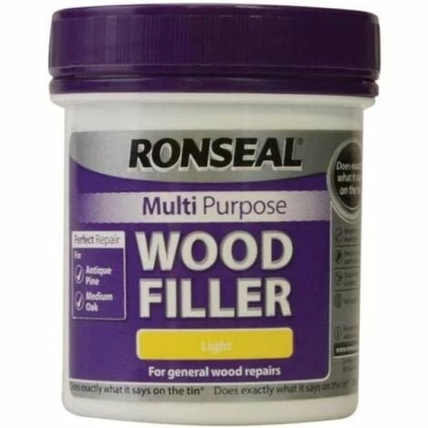 Ronseal Multi-Purpose Wood Filler Tub - Light 250g 3 Ronseal Multi-Purpose Wood Filler Tub - Light 250g