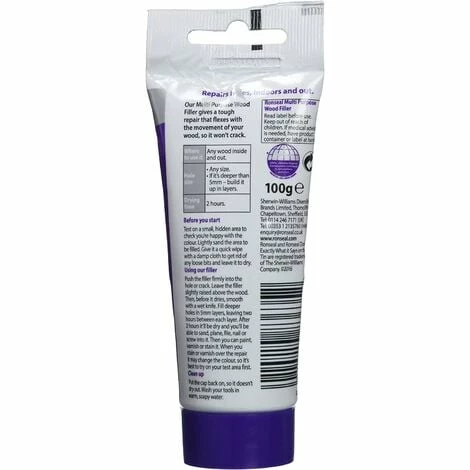 Ronseal Multi-Purpose Wood Filler Tube - Light 100g 4 Ronseal Multi-Purpose Wood Filler Tube - Light 100g - Image 2