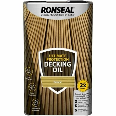Ronseal Ultimate Protection Decking Oil Natural 5L 3 Ronseal Ultimate Protection Decking Oil Natural 5L