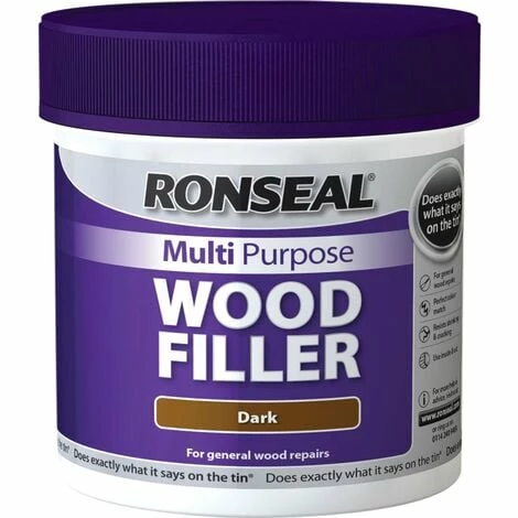 Ronseal Multi-Purpose Wood Filler Tub - Dark 465g 3 Ronseal Multi-Purpose Wood Filler Tub - Dark 465g
