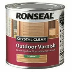 Ronseal Crystal Clear Outdoor Varnish Matt 750ml
