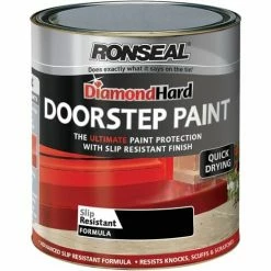 Ronseal Diamond Hard Doorstep Paint Black 750ml