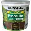 Ronseal 5L One Coat Fence Life Paint - Dark Oak 1 Ronseal 5L One Coat Fence Life Paint - Dark Oak -RONSEAL SHOP 23695841 1