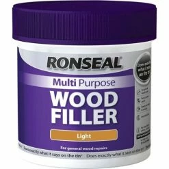 Ronseal Multi-Purpose Wood Filler Tub - Light 465g