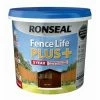 Ronseal Fence Life Plus - Dark Oak - 5L 1 Ronseal Fence Life Plus - Dark Oak - 5L -RONSEAL SHOP 28086279 1