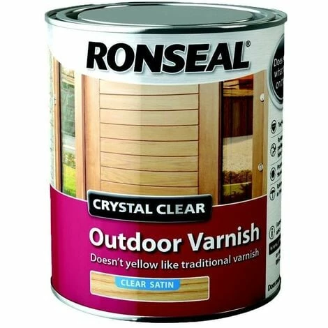 Ronseal Trade Crystal Clear Exterior - Varnish Satin - 750ml 3 Ronseal Trade Crystal Clear Exterior - Varnish Satin - 750ml