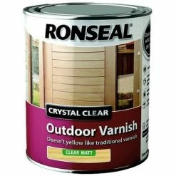 Ronseal Trade Crystal Clear Exterior - Varnish Matt - 750ml