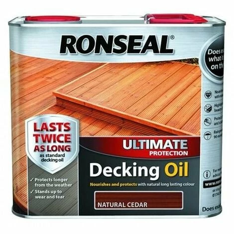Ronseal Ultimate Decking Oil - Cedar - 2.5L 3 Ronseal Ultimate Decking Oil - Cedar - 2.5L