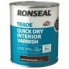 Ronseal Trade Quick Dry Interior Varnish- Deep Mahogany - 750ml 1 Ronseal Trade Quick Dry Interior Varnish- Deep Mahogany - 750ml -RONSEAL SHOP 28086590 1