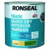 Ronseal Trade Quick Dry Interior Varnish - Clear Matt - 2.5L 2 Ronseal Trade Quick Dry Interior Varnish - Clear Matt - 2.5L -RONSEAL SHOP 28086600 1