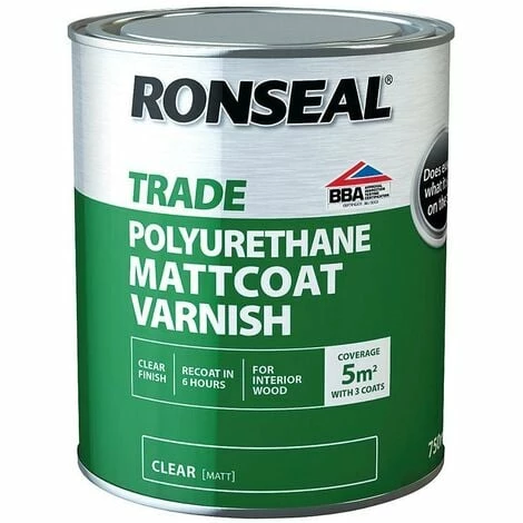 Ronseal Trade Polyurethane - Matt Coat Matt - 2.5L Ronseal Trade Polyurethane - Matt Coat Matt - 2.5L -RONSEAL SHOP 28086605 1