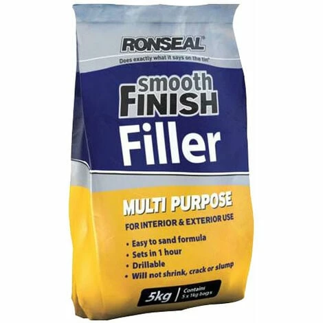 Ronseal 36779 Smooth Finish Multipurpose Wall Powder Filler 5kg 3 Ronseal 36779 Smooth Finish Multipurpose Wall Powder Filler 5kg