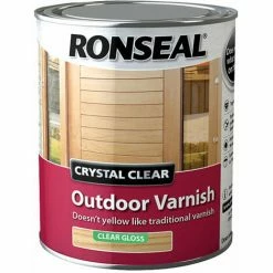 Ronseal 37369 Crystal Clear Outdoor Varnish Matt 2.5 Litre