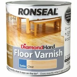 Ronseal RSLDHFVG25L Diamond Hard Floor Varnish Gloss 2.5 Litre