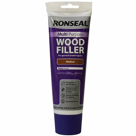 Ronseal RSLMPWFM325G Multipurpose Wood Filler Tube Medium 325g 3 Ronseal RSLMPWFM325G Multipurpose Wood Filler Tube Medium 325g