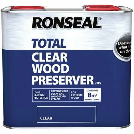 Ronseal RSLTTWPCL25L Trade Total Wood Preserver Clear 2.5 Litre 3 Ronseal RSLTTWPCL25L Trade Total Wood Preserver Clear 2.5 Litre