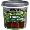 Ronseal 9L One Coat Fence Life Paint - Red Cedar 1 Ronseal 9L One Coat Fence Life Paint - Red Cedar -RONSEAL SHOP 33962368 1