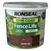 Ronseal 9L One Coat Fence Life Paint - Medium Oak 2 Ronseal 9L One Coat Fence Life Paint - Medium Oak -RONSEAL SHOP 33970753 1