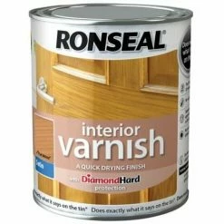 RONSEAL Interior Varnish Quick Dry Satin Pearwood 250ml RSLIVSPW250 5 RONSEAL Interior Varnish Quick Dry Satin Pearwood 250ml RSLIVSPW250 -RONSEAL SHOP 34570077 2