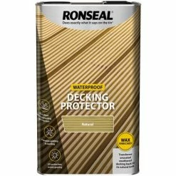 Ronseal Decking Protector - Waterproofs / Sun / Rain - Natural - 5 Litre