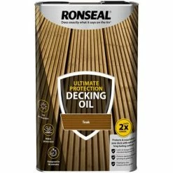 Ronseal Ultimate Protection Decking Oil - 5L - Teak