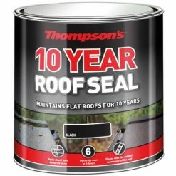 Ronseal RSLHPRSBL4L Thompsons Roof Seal Black 4 Litre