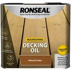 Ronseal Nourishing Decking Oil - 2.5L - Natural Cedar