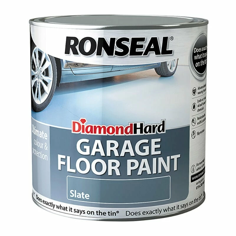 Ronseal RSLDHGFPS25L Diamond Hard Garage Floor Paint Slate 2.5 Litre 3 Ronseal RSLDHGFPS25L Diamond Hard Garage Floor Paint Slate 2.5 Litre