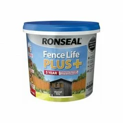 RONSEAL Fence Life Plus+ Charcoal Grey 5 Litre RSLFLPPCG5L