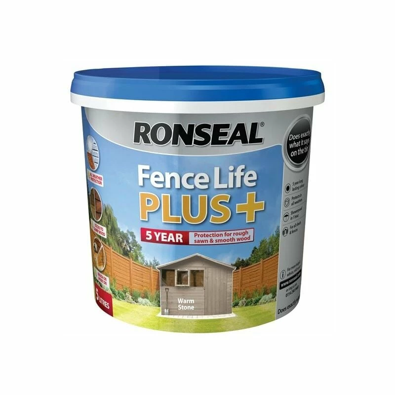 RONSEAL Fence Life Plus+ Warm Stone 5 Litre RSLFLPPWS5L 3 RONSEAL Fence Life Plus+ Warm Stone 5 Litre RSLFLPPWS5L