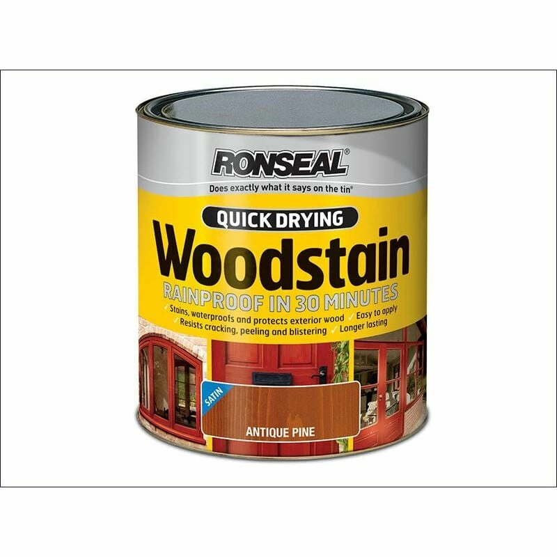RONSEAL Quick Drying Woodstain Satin Dark Oak 750ml RSLQDWSDO750 3 RONSEAL Quick Drying Woodstain Satin Dark Oak 750ml RSLQDWSDO750