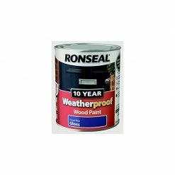 Ronseal 10 Year Weatherproof Paint Gloss Royal Blue 750ml