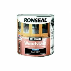 Ronseal 10 Year Woodstain Black Ebony 2.5L