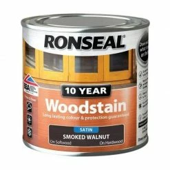 Ronseal 10 Year Woodstain Smoked Walnut 250ml