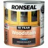 Ronseal 10 Year Woodstain Smoked Walnut 750ml -RONSEAL SHOP ronseal 10 year woodstain smoked walnut 750ml L 12672859 23695712 1