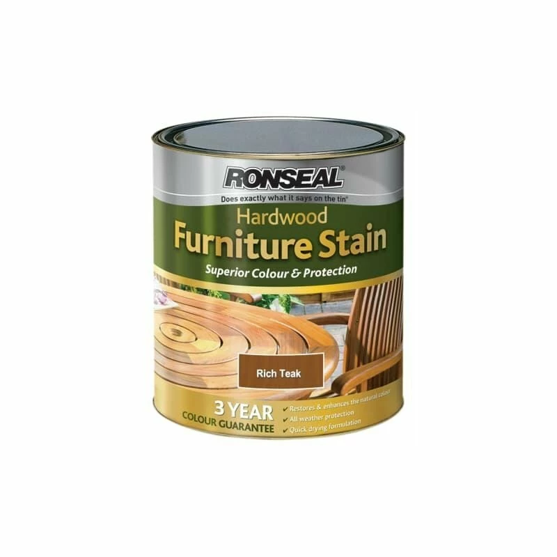 Ronseal 36431 Ultimate Protection Hardwood Furniture Stain English Oak 750ml 4 Ronseal 36431 Ultimate Protection Hardwood Furniture Stain English Oak 750ml - Image 2