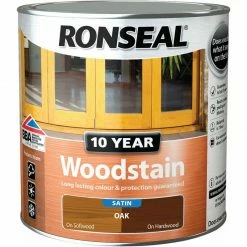 Ronseal 38690 10 Year Woodstain Oak 2.5 Litre