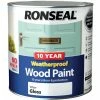Ronseal 38782 10 Year Weatherproof Wood Paint White Gloss 2.5 Litre 1 Ronseal 38782 10 Year Weatherproof Wood Paint White Gloss 2.5 Litre -RONSEAL SHOP ronseal 38782 10 year weatherproof wood paint white gloss 25 litre L 8410544 30517083 1